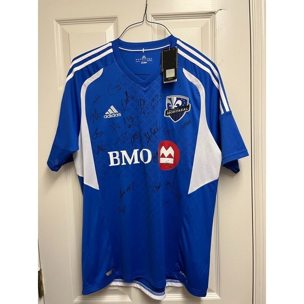NWT 2012 Team Signed Montreal Impact Home Jersey  L Adidas CF Montréal